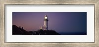 Framed Lighthouse at dusk, Broyn Bay Light House, New South Wales, Australia