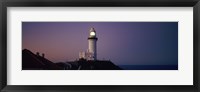 Framed Lighthouse at dusk, Broyn Bay Light House, New South Wales, Australia