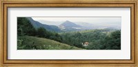 Framed Buildings in a valley, Transylvania, Romania