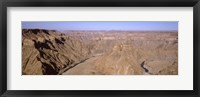 Framed Oxbow bend in a canyon, Fish River Canyon, Namibia