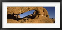 Framed Natural arch on a mountain, Spitzkoppe, Namib Desert, Namibia