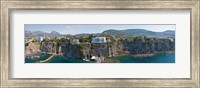 Framed Town on a cliff, Sorrento, Naples, Campania, Italy