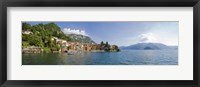 Framed Town at the lakeside, Lake Como, Como, Lombardy, Italy