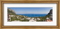 Framed Town at the waterfront, Marina Grande, Capri, Campania, Italy