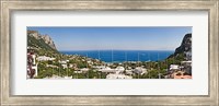Framed Town at the waterfront, Marina Grande, Capri, Campania, Italy