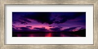 Framed Sunset over an island viewed from Applecross Peninsula, Isle of Skye, Inner Hebrides, Hebrides, Scotland