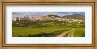 Framed Village on a hill, Assisi, Perugia Province, Umbria, Italy