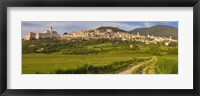 Framed Village on a hill, Assisi, Perugia Province, Umbria, Italy
