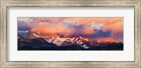 Framed Purple Clouds Over Monte Fitz Roy, Argentina