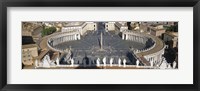 Framed High angle view of a town square, St. Peter's Square, Vatican city, Rome, Lazio, Italy