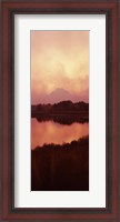 Framed Reflection of a mountain in a river, Oxbow Bend, Snake River, Grand Teton National Park, Teton County, Wyoming, USA