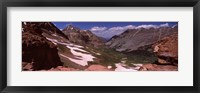 Framed Rock formations, Maroon Bells, West Maroon Pass, Crested Butte, Gunnison County, Colorado, USA