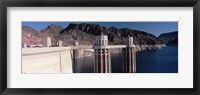 Framed Dam on the river, Hoover Dam, Colorado River, Arizona, USA