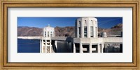 Framed Dam on a river, Hoover Dam, Colorado River, Arizona-Nevada, USA