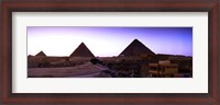 Framed Pyramids at sunset, Giza, Egypt