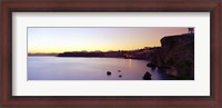 Framed Coastal city at dusk, Ras Um Sid, Sharm al-Sheikh, Sinai Peninsula, Egypt