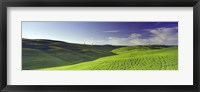 Framed Clouds over landscape, Val D'Orcia, Siena Province, Tuscany, Italy