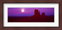 Framed Sunset in Monument Valley, Utah (red)