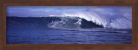 Framed Surfer in the ocean, Maui, Hawaii, USA