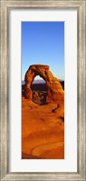 Framed Natural arch in a desert, Arches National Park, Utah