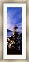 Framed Lighthouse at a coast, Heceta Head Lighthouse, Heceta Head, Lane County, Oregon (vertical)