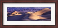 Framed Sand Dunes and Mountains, Death Valley National Park, California