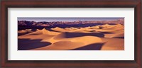 Framed Orange Sand Dunes, Death Valley National Park, California, USA