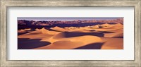 Framed Orange Sand Dunes, Death Valley National Park, California, USA
