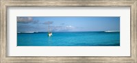 Framed Boat in the ocean, Huahine Island, Society Islands, French Polynesia