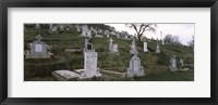 Framed Tombstone in a cemetery, Saxon Church, Biertan, Transylvania, Mures County, Romania