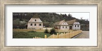 Framed Houses in a village, Biertan, Transylvania, Mures County, Romania