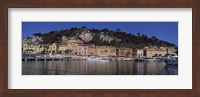 Framed Boats docked at a port, English Promenade, Nice, Alpes-Maritimes, Provence-Alpes-Cote d'Azur, France