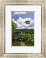 Framed Truck a dirt road, Malao, Big Bay Highway, Espiritu Santo, Vanuatu