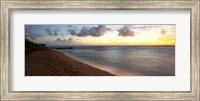 Framed Sunrise over an ocean, Waipouli Beach, Kauai, Hawaii, USA