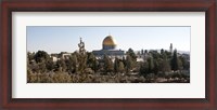 Framed Trees with mosque in the background, Dome Of the Rock, Temple Mount, Jerusalem, Israel