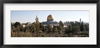 Framed Trees with mosque in the background, Dome Of the Rock, Temple Mount, Jerusalem, Israel