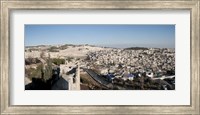 Framed House on a hill, Mount of Olives, and City of David, Jerusalem, Israel