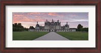Framed Facade of a castle, Chateau Royal De Chambord, Loire-Et-Cher, Loire Valley, Loire River, Region Centre, France