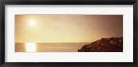 Framed Rock jetty leading into Fort Lauderdale Harbor at sunrise, Fort Lauderdale, Broward County, Florida, USA