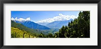 Framed Clouds over mountains, Valchiavenna, Lake Como, Lombardy, Italy