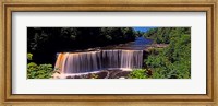 Framed Waterfall in a forest, Tahquamenon Falls, Tahquamenon River, Michigan, USA