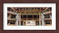 Framed Interiors of a stage theater, Globe Theatre, London, England