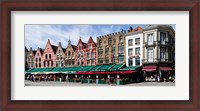 Framed Market at a town square, Bruges, West Flanders, Belgium