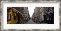 Framed Restaurants in a street, Amsterdam, Netherlands