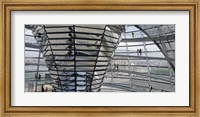 Framed Mirrored cone at the center of the dome, Reichstag Dome, The Reichstag, Berlin, Germany