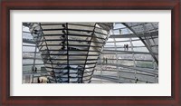 Framed Mirrored cone at the center of the dome, Reichstag Dome, The Reichstag, Berlin, Germany