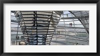 Framed Mirrored cone at the center of the dome, Reichstag Dome, The Reichstag, Berlin, Germany