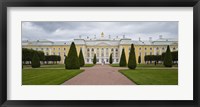 Framed Facade of a palace, Peterhof Grand Palace, St. Petersburg, Russia