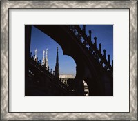 Framed Low angle view of a cathedral, Duomo Di Milano, Milan, Lombardy, Italy