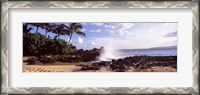 Framed Rock formations at the coast, Maui Coast, Makena, Maui, Hawaii, USA